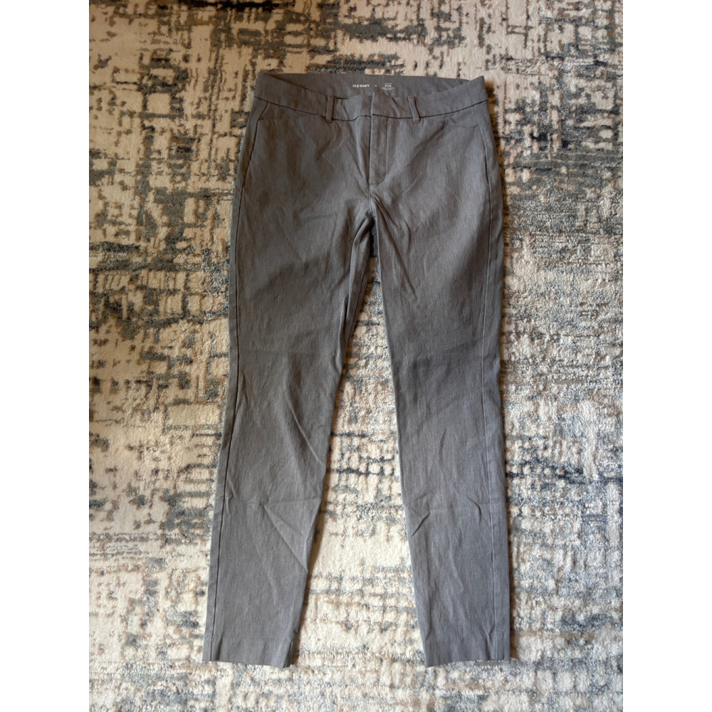 Old Navy Gray Straight-Leg Trousers